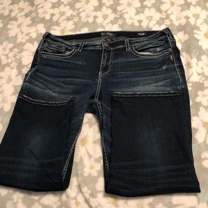 EUC Suki Silver Jeans Capri